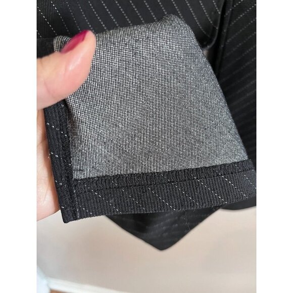 Lane Bryant Striped Edgy Skirt 22 Black Grunge Punk Western Neutral Minimalist - Picture 6 of 11